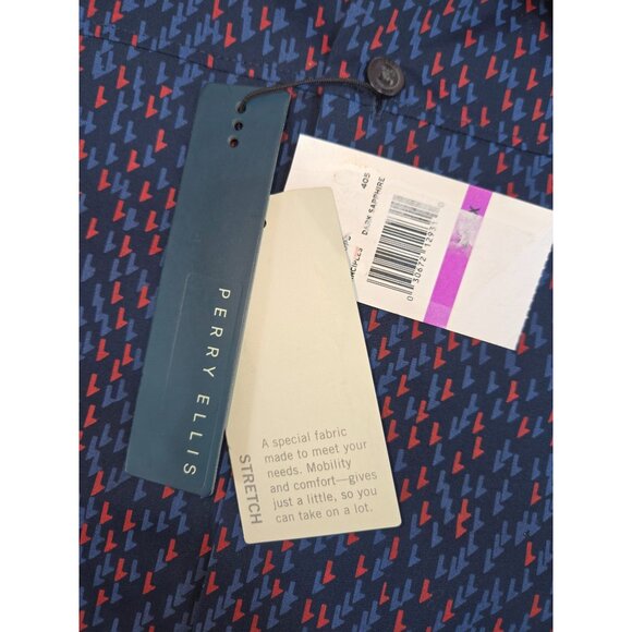 Perry Ellis Mens Stretch Button-Down Shirt 2X NWT NEW - Picture 6 of 9